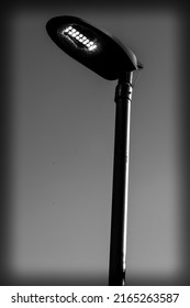 Black And White Broken Lamp Post