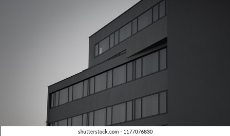 Black and white building 