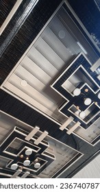 Black and white ceiling combination