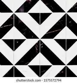 Black White Ceramic Tiles Geometric Pattern Stock Photo 1575572794 ...