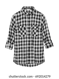 black white checked shirt womens