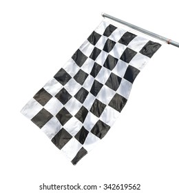 Black White Checkered Flag Isolated On Stock Photo 342619562 | Shutterstock