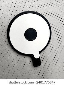 black and white circle shape