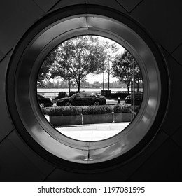 Black and White Circular window