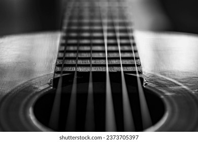 black and white classical guitar strings