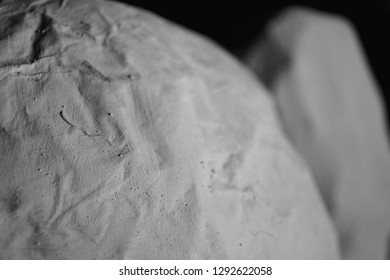 Black And White Close Up Of Paper Mache Abstract Space Looking Paper 