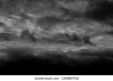 Black And White Clouds Background
