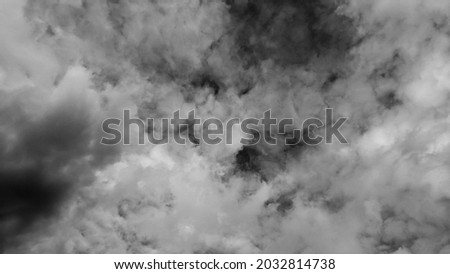 black and white clouds. abstrack background