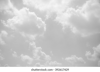 black and white clouds and sky