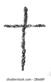 black and white cross