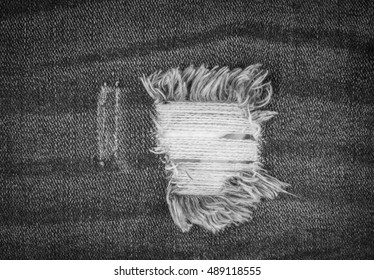 Black And White Denim Texture Abstract, Textures Ripped Jeans Background, For Design