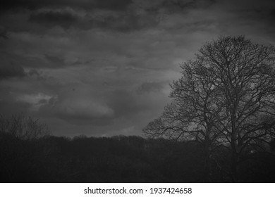 Black And White Eerie Clouds