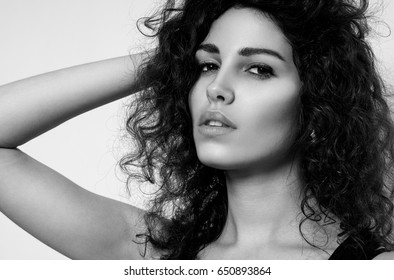 Black White Face Close Stock Photo 650893864 | Shutterstock