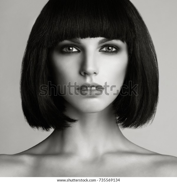 Black White Fashion Photo Beautiful Elegant Stock Photo Edit Now