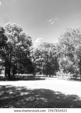 Similar – Image, Stock Photo 4 times 1ne fallow land with chimney