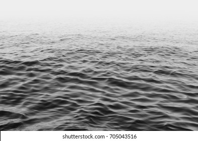 Black and white fog sea background