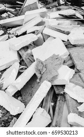 Black and white garbage