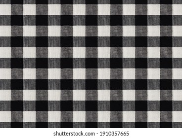 Black And White Gingham Checkered Pattern