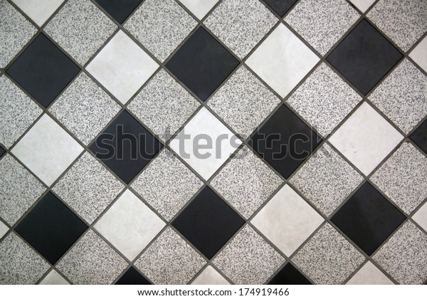 Black White Gray Checkered Floor Tiles Stock Photo Edit Now