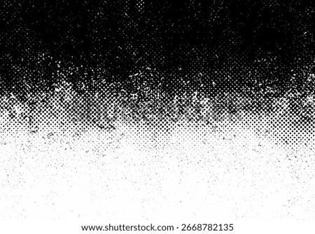 Black and White Halftone Dotted Pattern with a Gradient Effect