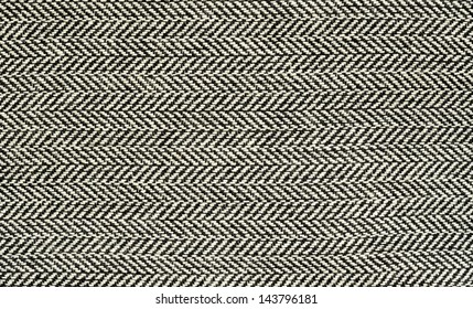 Black And White Herringbone Fabric