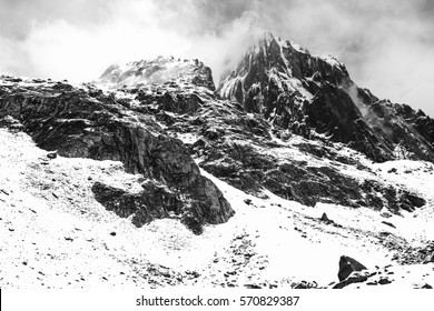 Black and White Himalayan scene from Pakistan