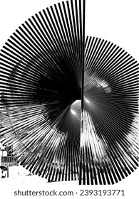 A black and white image of a circular object.
