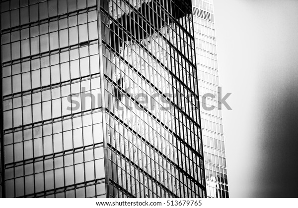 Black White Images Modern Commercial Buildings Stock Photo (Edit Now ...