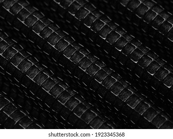 Black And White Industrial Abstract Background By Closeup Texture Of Car Airconditioner Puriflier Filter A Shiny Diagonal Cured Shape Surface Of Metal Grid Frame With Micro Fiber Filter