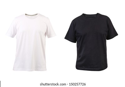 Black and white man T-shirt.