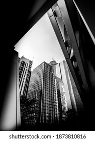 Black And White Modern Architecture Exterior Background