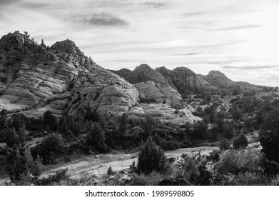 Black And White Mountains On The Vortex Hike Saint. George Utah. 