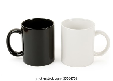 Black And White Mug Close Up Shot