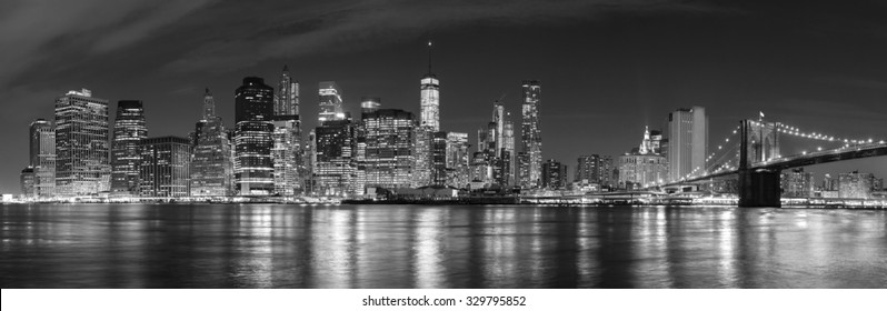 New York Skyline Black And White Images Stock Photos