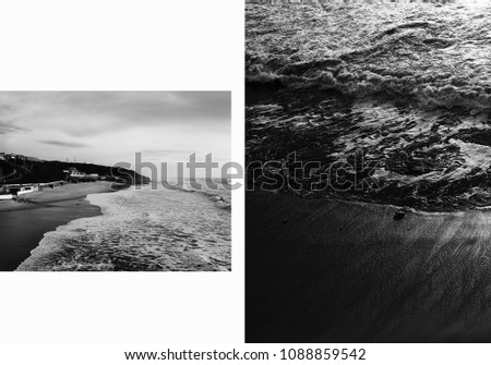 Similar – beach Landscape Sand Water