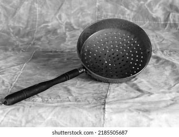 Black And White Old Time Copper Vessel, Still Life