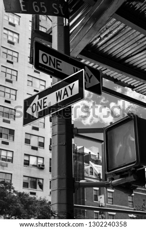 Black and White Oneway