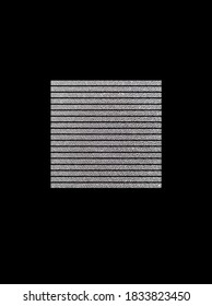 Black and white pattern in square