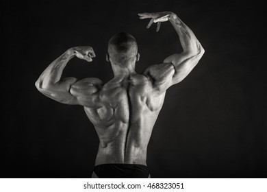 Black White Photo Bodybuilder Stock Photo 468323051 | Shutterstock