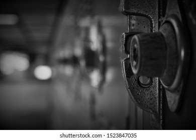 Black And White Photo Of Lockers At My Old High School Shot While I Was In Photography Class