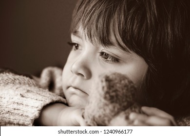 Black White Photo Upset Little Boy Stock Photo 1240966177 | Shutterstock