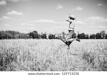 Similar – diving Cornfield Field