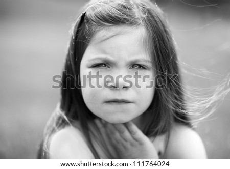 Similar – Small child with long blond hair