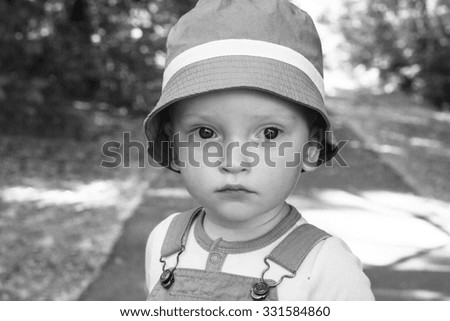 Similar – Image, Stock Photo portrait of a baby