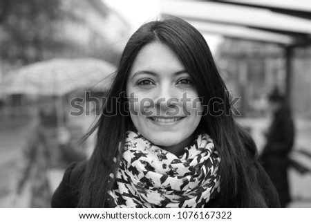 Similar – Image, Stock Photo Portrait of a Beautiful middle aged woman