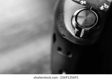 black and white prosumer camera