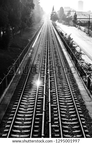 Similar – Foto Bild Hamburg Snow Track Umwelt