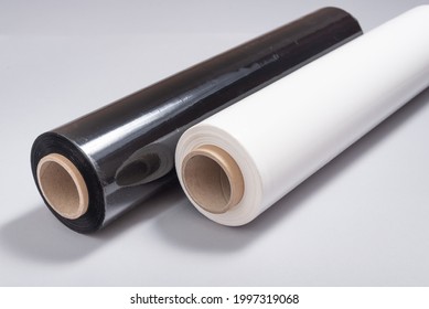 Black and white roll of pallet film