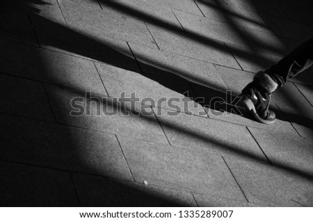 Similar – Image, Stock Photo cinema day High heels Wait