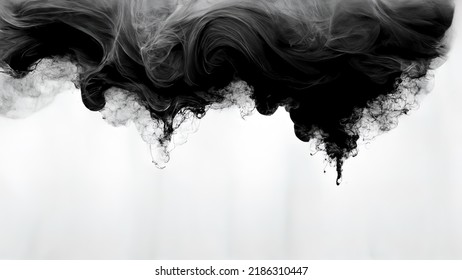 Black and white smoke in 4k, background texture, abstract heavy dense smoke, silky smooth backdrop, abstract high definition fog - Shutterstock ID 2186310447